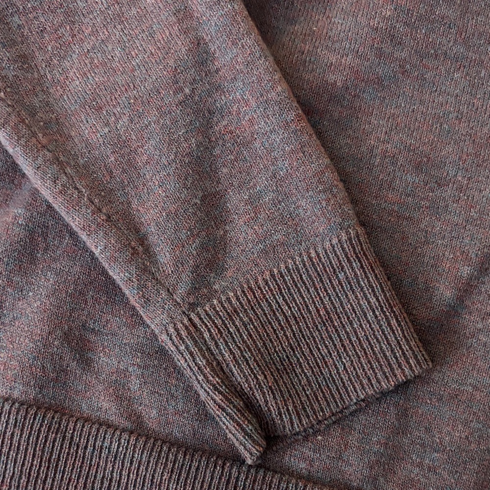 Smartwool Womens Color Block Crew Neck Sweater Black Burgundy Gray - Picture 2 of 5